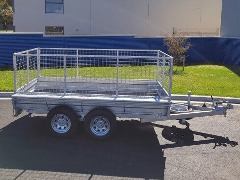 domestic tip trailer side view