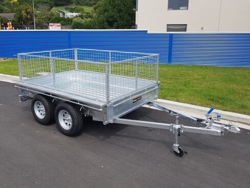 tandem axle trailer from front corner