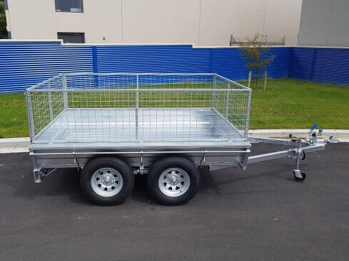 tandem axle trailer from front corner