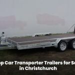 A car transporter trailer in Christchurch for safe vehicle transport