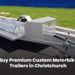 Custom-built premium motorbike trailer in Christchurch, ideal for safe bike transport