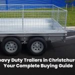 Heavy duty trailer in Christchurch designed for tough loads and safe transport.