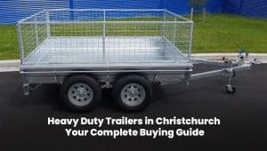 Heavy duty trailer in Christchurch designed for tough loads and safe transport.