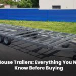 Tiny house trailer ready for a custom-built mobile home setup