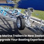 High-quality marine trailer transporting a boat in New Zealand