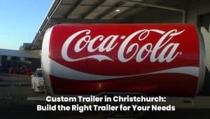 Custom-built trailer in Christchurch designed for specific transport needs