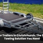Heavy-duty digger trailer built for safe and strong towing in Christchurch.