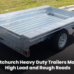 Heavy duty trailer in Christchurch designed for high load capacity and rough road conditions