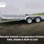 Vehicle transporter trailer in Christchurch designed for safe and stable vehicle transport