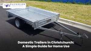 Domestic trailer for home use in Christchurch carrying garden tools and household items