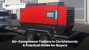 Air-compressor trailer in Christchurch for construction and industrial use
