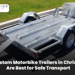 Custom motorbike trailer in Christchurch designed for safe and secure bike transport
