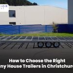 Tiny house trailer in Christchurch with strong steel frame for small home build