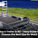 Worker choosing the best size work trailer in New Zealand for transport and business use
