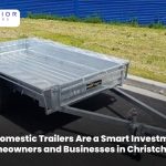 Domestic trailer loaded with equipment for homeowners and businesses in Christchurch.