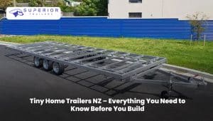 Tiny home trailer in New Zealand