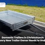 Heavy-duty domestic trailer parked outdoors in Christchurch