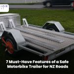 Safe motorbike trailer with secure tie-downs for NZ roads