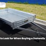 Domestic trailer with practical design, towing features and storage space