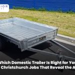 Domestic trailer handling different hauling jobs in Christchurch