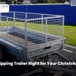 10x5 tipping trailer for landscaping and building jobs in Christchurch