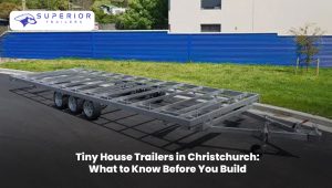 Tiny house trailer in Christchurch ready for a compact home build